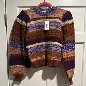 Ulla Johnson Earthy Tones Striped Sweater